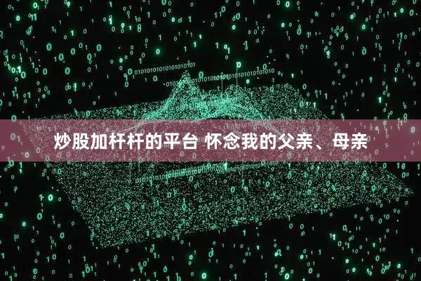 炒股加桿桿的平臺 懷念我的父親、母親